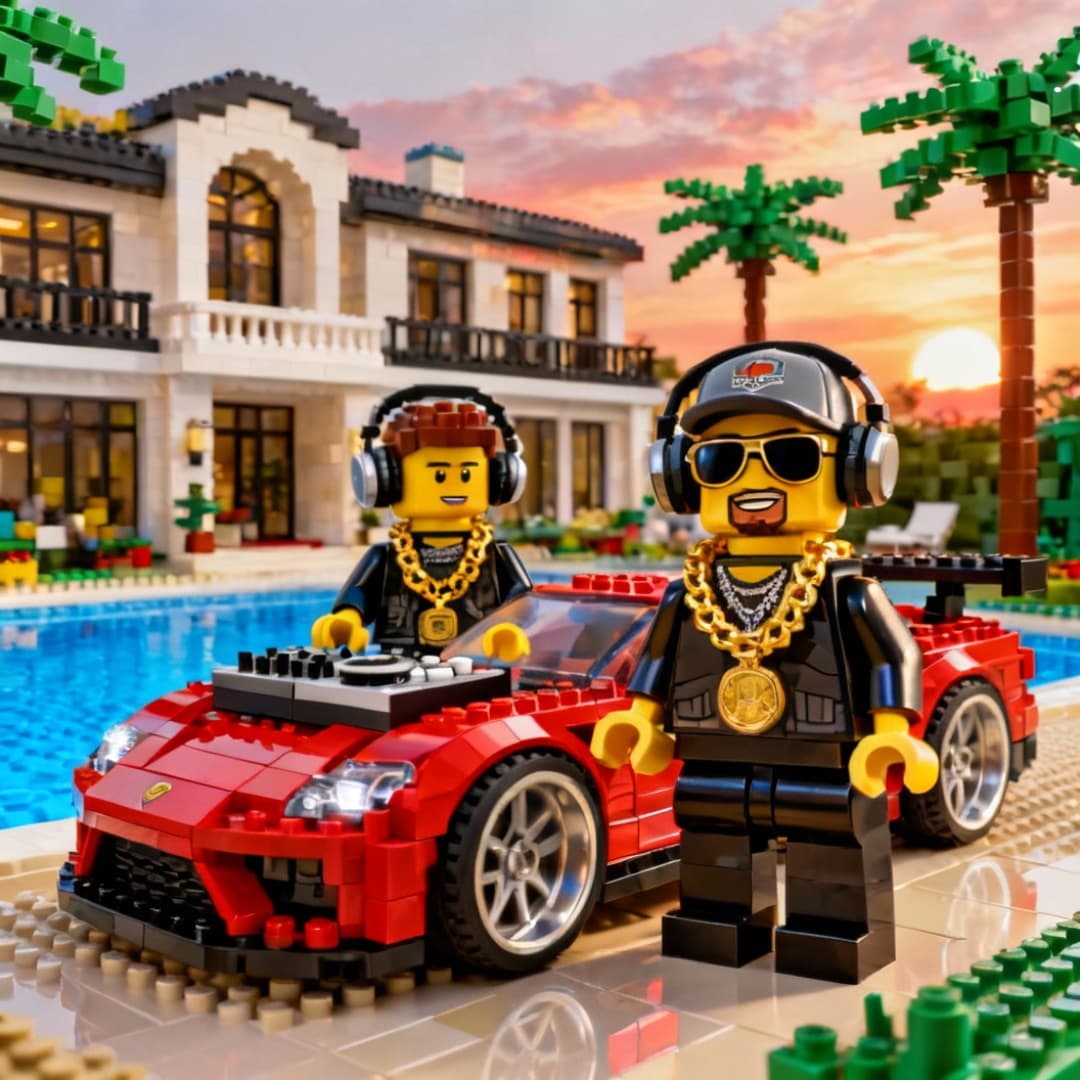 Beatmaker album cover generated with Album Covers AI